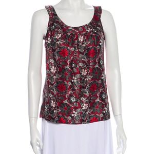 St. John Silk Floral Print Top / Size: PS